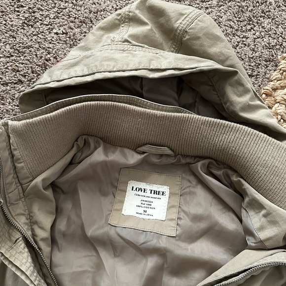 Women’s/Junior Girls Beige Utility Jacket -Size Medium - Picture 5 of 5